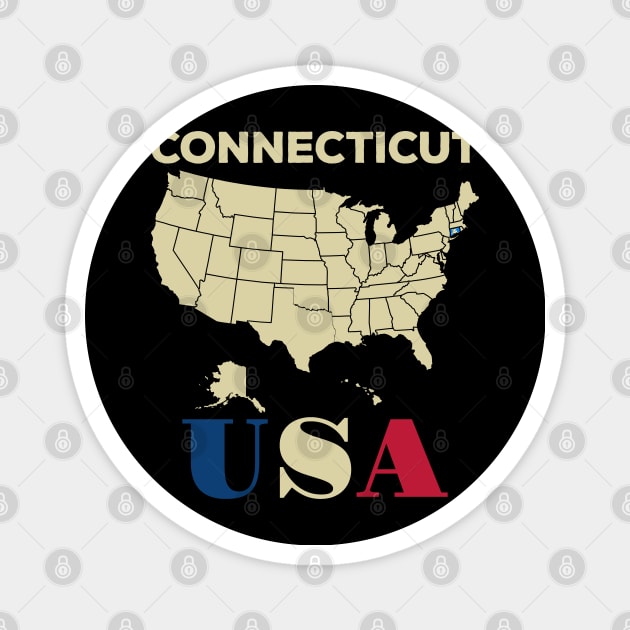 Connecticut Magnet by Cuteepi